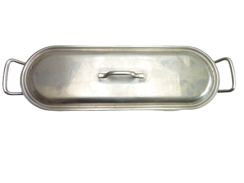 Vintage Inox 18 10 Stainless Steel Fish Poacher Steamer Pan 18 in Roaster Italy